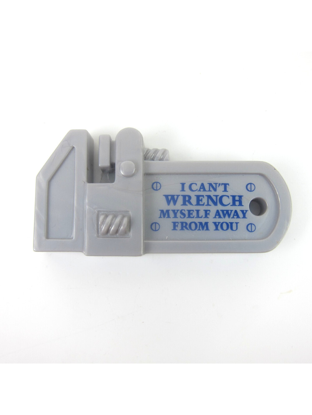 Vintage Avon Wrench Tool Magnet I Can't Wrench Myself Away From You Pun 3.3"